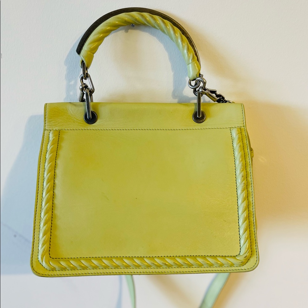 Max Mara yellow/green handbag